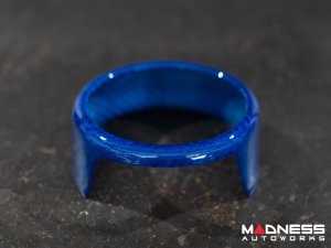 Alfa Romeo Giulia Front V Shield Grill Frame + Emblem Frame Kit - Carbon Fiber - QV Model - Blue Candy Alfa Romeo Giulia Front V Shield Grill Frame + Emblem Frame Kit - Carbon Fiber - QV Model - Blue Candy